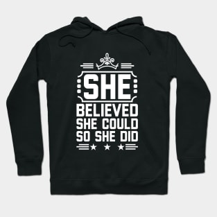 Believe Yourself Quotes For Girls Hoodie